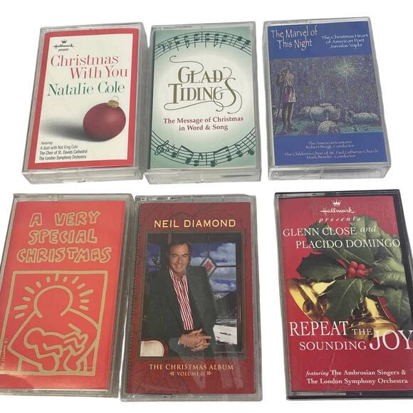 Vintage Lot of 11 1990s Christmas Cassette Tapes Diana Ross Trish Yearwood - Picture 2 of 5